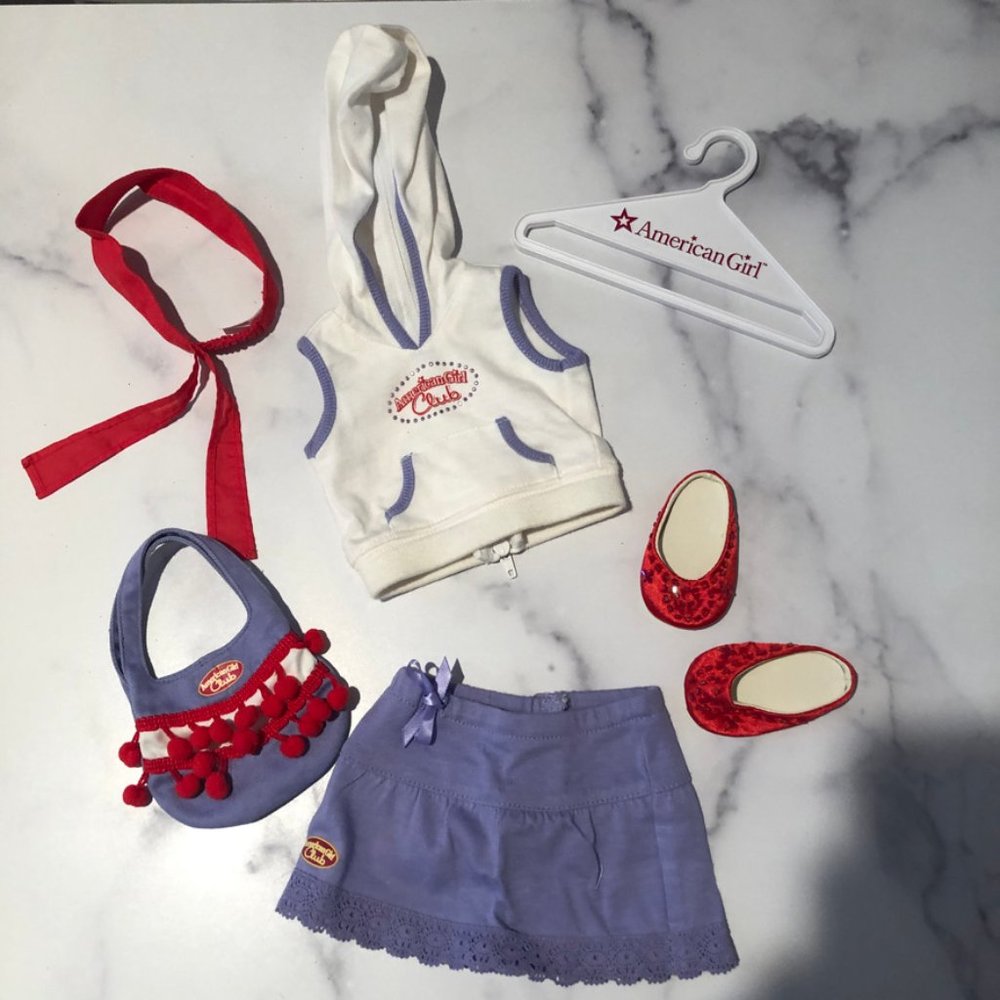 American Girl Club Hooded Tee Outfit